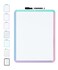 Mr. Pen Mr Pen Dry Erase Board 14 x 11 with a Black Dry Erase Marker Small Mini White Board for Students