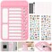 Audab Dry Erase Chore Chart for Kids Magnetic Checklist Board My Chores Slider Chart to Do List Board Routine Reward Chart Schedule Board Task Tracker for Home Refrigerator Wall Desk Pink