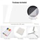 Gihunk LED Note Board with Colors Acrylic Dry Erase Board with Light and Stand Glow Memo Letter Board Note Glass Led White Board with 7 Pen for Office School Home