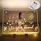 Gihunk LED Note Board with Colors Acrylic Dry Erase Board with Light and Stand Glow Memo Letter Board Note Glass Led White Board with 7 Pen for Office School Home