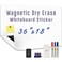 HeatPomelo Magnetic Whiteboard Sticker Adhesive Backing 36 x 18 Dry Erase Board for Wall Whiteboard Contact Paper for Office Home Include Starter Kit