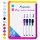 VUSIGN Small White Board Dry Erase 85x11 Magnetic Dry Erase Board Mini Whiteboard with Markers for Fridge Wall Locker Colorful Frame