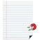 Joswisch Dry Erase Giant Sized Magnetic Notebook Paper Handwriting Lined Paper for Classroom Whiteboard Accessories Dry Erase Notebook Teaching Aids Homeschool Teaching Supplies 17 x 22