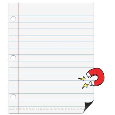 Joswisch Dry Erase Giant Sized Magnetic Notebook Paper Handwriting Lined Paper for Classroom Whiteboard Accessories Dry Erase Notebook Teaching Aids Homeschool Teaching Supplies 17 x 22