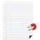 Joswisch Dry Erase Giant Sized Magnetic Notebook Paper Handwriting Lined Paper for Classroom Whiteboard Accessories Dry Erase Notebook Teaching Aids Homeschool Teaching Supplies 17 x 22