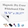 Jumuboard SelfAdhesive Dry Erase Whiteboard Sticker 7874 x 3937 Magnetic Receptive White Board Wall Film No Ghosting Easy Write Clean Peel Stick for Office Home ClassroomIncl Accessories