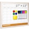 Lihengkong Dry Erase Calendar Whiteboard for Wall 17x13 Inch Magnetic Whiteboard Reusable Monthly Planner Board for Home Office Classroom Teachers Students White