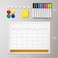 Lihengkong Dry Erase Calendar Whiteboard for Wall 17x13 Inch Magnetic Whiteboard Reusable Monthly Planner Board for Home Office Classroom Teachers Students White