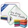Ayliwee 6 Pack Dry Erase Answer Paddles 10x 8 Double Sided Handheld Mini Whiteboards with 6 Colorful Erasers Voting Auction Boards Small Writing Board for Office Classroom Teacher Supplies and Games