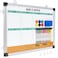 Marsrock Weekly Dry Erase Board and Cork Board Combo for Wall 17x13 Reversible Hanging Dry Erase Board Double Sided White Board with Aluminum Frame for Planning Office Kitchen School Home