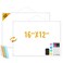 Lumspax Small Dry Erase Board for Wall 16 x 12 DoubleSided Hanging Whiteboard Magnetic White Board with 4 Markers 4 Magnets and 3 Mini Sticky Notes Portable Whiteboard for Kids School Home Office