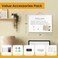 Lumspax Small Dry Erase Board for Wall 16 x 12 DoubleSided Hanging Whiteboard Magnetic White Board with 4 Markers 4 Magnets and 3 Mini Sticky Notes Portable Whiteboard for Kids School Home Office