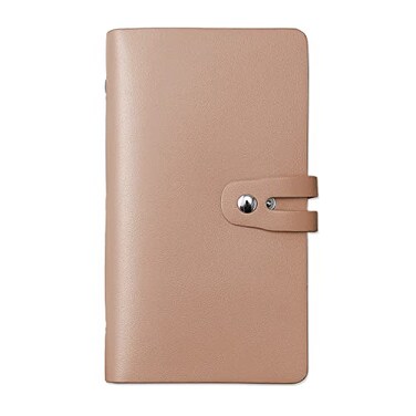 Romozi RFID Credit Card Holder Leather Business Card Organizer with 96 Card Slots Credit Card Case for Managing Your Different Cards and Important Documents to Prevent Loss or Damage Khaki
