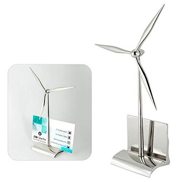 Design Gifts Wind Turbine Card Holder
