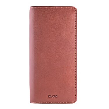DiLoro Leather Zippered Triple or Quad Pen Case Pencil Pouch Holder for Three or Four Fountain Ballpoint Rollerball Pens or Glasses Nappa Bugatti