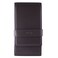 DiLoro Leather Quad Pen Case Pencil Pouch Holder for Four Fountain Ballpoint Rollerball Pens and Pencils Nappa Brown