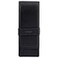 DiLoro Leather Triple Pen Case Pencil Pouch Holder for Three Fountain Ballpoint Rollerball Pens and Pencils Black