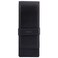 DiLoro Leather Triple Pen Case Pencil Pouch Holder for Three Fountain Ballpoint Rollerball Pens and Pencils Black