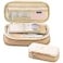 EHOPE Big Capacity Pencil Pen Case Office Large Storage High Capacity Bag Pouch Holder Box Organizerfor Office Travel Holder BoxKhaki