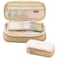 EHOPE Big Capacity Pencil Pen Case Office Large Storage High Capacity Bag Pouch Holder Box Organizerfor Office Travel Holder BoxKhaki