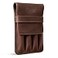 Leather Worx Pen Holder Pencil Case Minimalist Style Holder Classic Storage Full Grain Leather Handmade Bourbon Brown