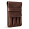 Leather Worx Pen Holder Pencil Case Minimalist Style Holder Classic Storage Full Grain Leather Handmade Bourbon Brown
