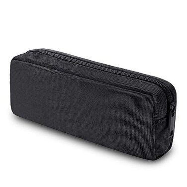 DOBMIT Pencil Pen Case Big Capacity Pencil Pouch Makeup Bag Durable Office Stationery Organizer Black