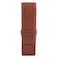 DiLoro Leather Double Pen Case Pencil Pouch Holder for Two Fountain Pens Ballpoint Rollerball and Pencils Bugatti Tan