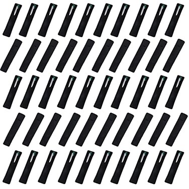 OBANGONG 50 Pcs Velvet Pen Pouch Sleeve Holder Single Pen Bag Holder Pencil Bag Case for SchoolOfficeBlack