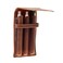 okhobby 3 Divided Slots Fountain Pen Case Leather Pen Organizer Pen Carrying Holder for Men and Women