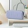 OZAOZ Cute Pencil Case Capacity Pencil Pouch Aesthetic Pen Bag Office Stationery Organizer Simple Sturdy Multifunctional Cosmetic Pouch Navy blue