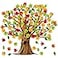Gersoniel 90 Pieces Classroom Tree Bulletin Board Decorations Conversation Fall Leaves Cutouts Autumn Stickers for Classroom Home Wall DecorNatural Style