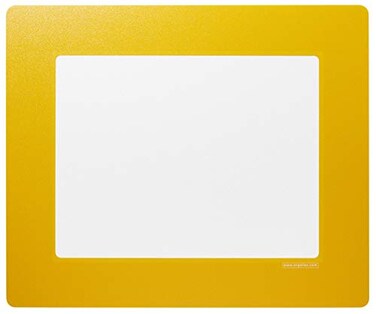 ORGATEX Clearview Transparent PVC Window with Adhesive Frame Letter Size 11 Wide x 85 High 10 Pack Yellow