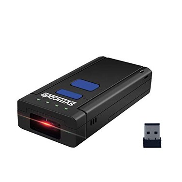Symcode Bluetooth Wireless Barcode ScannerCompatible with Bluetooth Function 24GHz Wireless Portable Barcode Reader Work with Windows MacAndroid iOS Phones Tablets or Computers