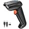 Tera 1D 2D QR Barcode Scanner Wireless and Wired with Battery Level Indicator Digital Printed Bar Code Reader Cordless Handheld Barcode Scanner Compact Plug and Play Model D5100