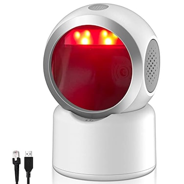 symcode 2D QR Barcode Scanner Omnidirectional HandsFree USB Automatic Barcode Reader for Mobile Payment Computer Screen Scan