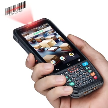 SVANTTO Android Barcode Scanner Android 13 Handheld Computer 1D2DQR Barcode Scanner 234G WiFi BT 50 Communication 4 Touch Screen Handheld Data Terminal for Warehouse Retail Inventory