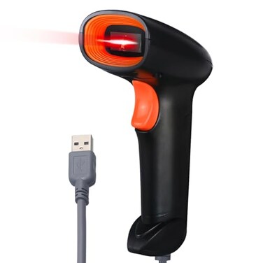 Soonmark Handheld USB Barcode Scanner Wired Automatic 1D Bar Code Reader for Supermarket Convenience Store Warehouse