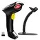 NADAMOO Wireless Barcode Scanner with Stand 2in1 24G Wireless Wired USB Bar Code Scanner Handheld Laser Bar Code Reader Automatic Hand Scanner for Computer POS Warehouse Inventory Library