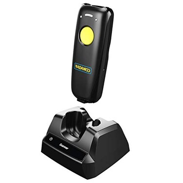 NADAMOO 2D Wireless Barcode Scanner Compatible with Bluetooth Portable USB 1D 2D QR Code Scanner for Inventory Bar Code Image Reader for Tablet iPhone iPad Android iOS PC POS with Charging Dock