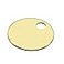 Lucky Line 114 Solid Brass Round Tag One Hole and 114 Inch Diameter 20 Pack 2601220