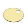 Lucky Line 114 Solid Brass Round Tag One Hole and 114 Inch Diameter 20 Pack 2601220