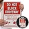 SmartSign Do Not Block Driveway Unauthorized Vehicles Towed at Vehicle Owners Expense Sign 10 x 14 Engineer Grade Reflective Aluminum