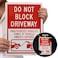 SmartSign Do Not Block Driveway Unauthorized Vehicles Towed at Vehicle Owners Expense Sign 10 x 14 Engineer Grade Reflective Aluminum