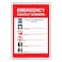 ComplianceSignscom Emergency Contact Numbers 911 Sign 10x7 inch Aluminum for Emergency Response