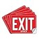 SMASMILE Exit Signs for Business 5pack 10x7inch Premium SelfAdhesive Vinyl Exit Signs Stickers Weatherproof