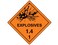 ComplianceSignscom DOT Explosives 14 Placard Sign 1075 inch Magnetic for Transportation