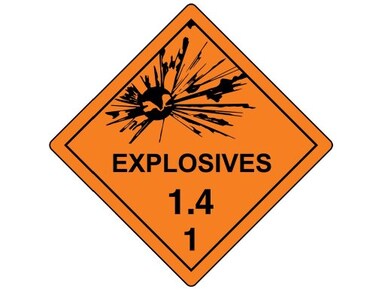 ComplianceSignscom DOT Explosives 14 Placard Sign 1075 inch Magnetic for Transportation