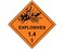 ComplianceSignscom DOT Explosives 14 Placard Sign 1075 inch Magnetic for Transportation