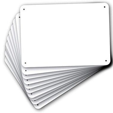 Wrapco Sign Blanks White 7x10 PVC 2mm 10
